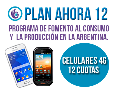 Plan 12 cuotas ceulares 4G